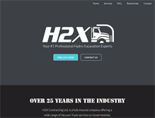 Tablet Screenshot of h2xcontractingltd.com